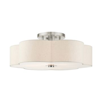 Livex Lighting Solstice 6-Light Semi-Flush Ceiling Lightimage