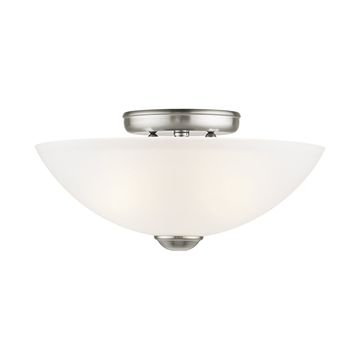 Livex Lighting Somerset 2-Light Medium Semi-Flush Ceiling Lightimage