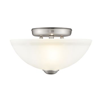 Livex Lighting Somerset 2-Light Small Semi-Flush Ceiling Lightimage