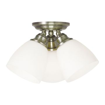 Livex Lighting Somerville 3-Light Semi-Flush Ceiling Lightimage