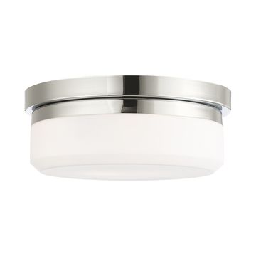 Livex Lighting Stratus 2-Light Medium Flush Mount Wall / Ceiling Lightimage