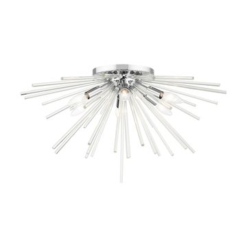 Livex Lighting Utopia 6-Light Extra Large Flush Mount Ceiling Lightimage