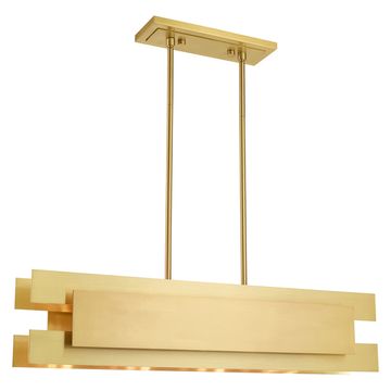 Livex Lighting Varick 4-Light Linear Chandelierimage