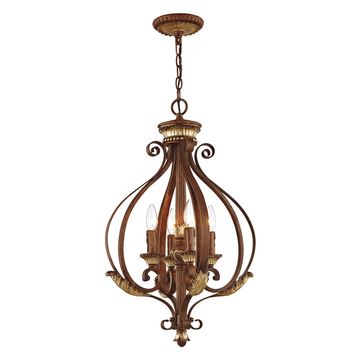 Livex Lighting Villa Verona 4-Light Foyer Lanternimage
