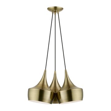Livex Lighting Waldorf 3-Light Cluster Pendant Lightimage