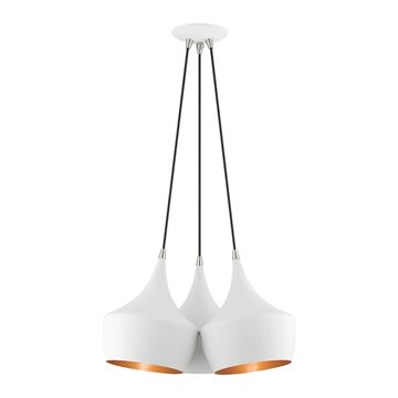 Livex Lighting Waldorf 3-Light Teardrop Cluster Pendant Lightimage