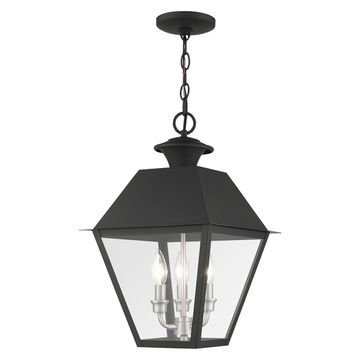 Livex Lighting Wentworth 3-Light Large Outdoor Pendant Lanternimage