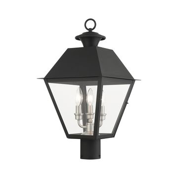 Livex Lighting Wentworth 3-Light Large Outdoor Post Top Lanternimage