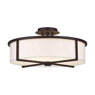 Livex Lighting Wesley 4-Light Semi-Flush Ceiling Lightimage