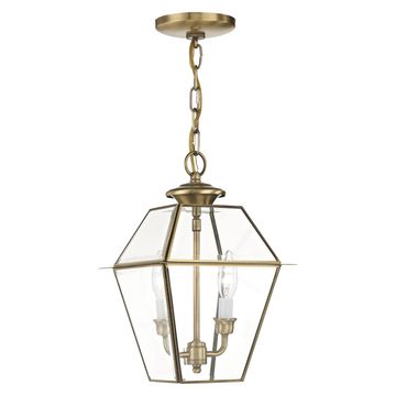 Livex Lighting Westover 2-Light Medium Outdoor Pendant Lanternimage