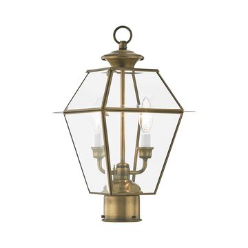 Livex Lighting Westover 2-Light Medium Outdoor Post Top Lanternimage
