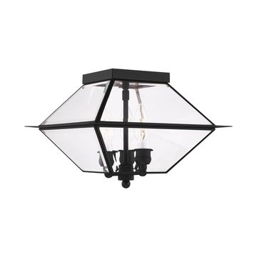 Livex Lighting Westover 3-Light Outdoor Flush Mount Ceiling Lightimage