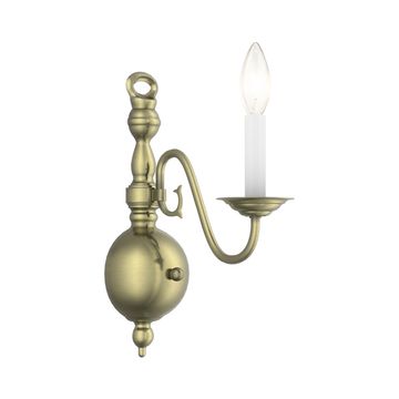 Livex Lighting Williamsburgh 1-Light Single Wall Sconceimage