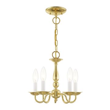 Livex Lighting Williamsburgh 5-Light Mini Chandelier / Semi-Flush Lightimage