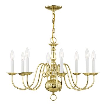 Livex Lighting Williamsburgh 8-Light Medium Chandelierimage