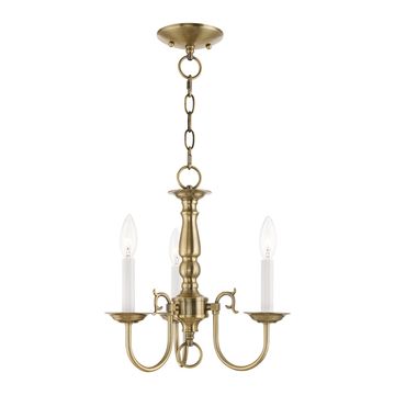 Livex Lighting Williamsburgh Medium Mini Chandelier / Semi-Flush Lightimage