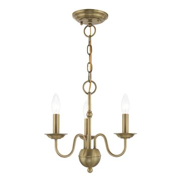 Livex Lighting Windsor 3-Light Mini Chandelierimage