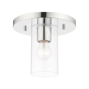 Livex Lighting Zurich 1-Light Small Ceiling Flush Mount Lightimage