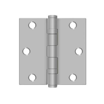 Deltana 3 1/2 Inch Square Stainless Ball Bearing Residential Hingeimage