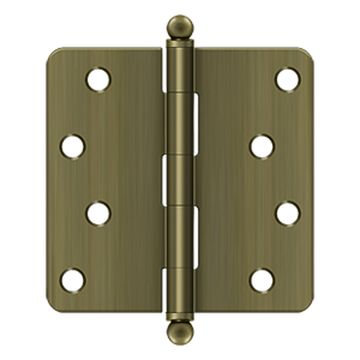 Deltana 4 Inch 1/4 Radius Hinge With Ball Finialsimage