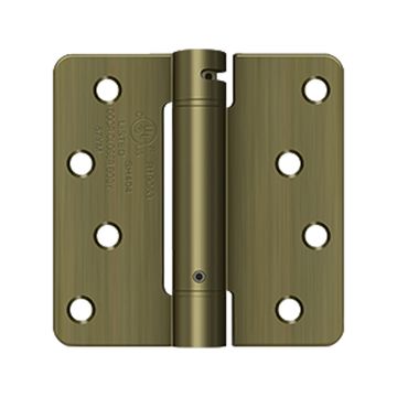 Deltana 4 Inch 1/4 Radius Spring Hinge - UL Listedimage