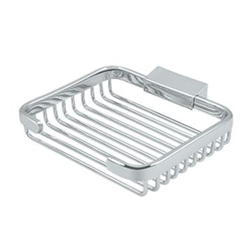 Deltana Large Rectangular Wire Bathroom Shower Basket Soap Holderimage