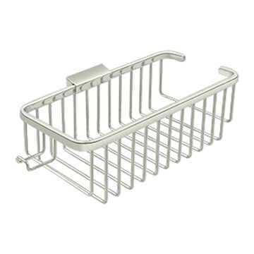 Deltana Rectangular Wire Bathroom Shower Basket With Hookimage