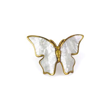 Schaub Nature Butterfly Mother Of Pearl Cabinet Pullimage
