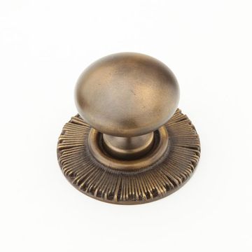 Schaub Sonata Round Sunburst Knob With Backplateimage