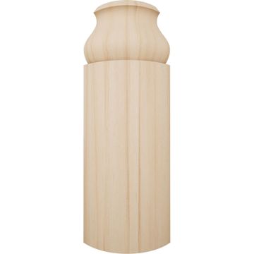 AmeriCraft Solid Wood 5 1/4 Inch Bullnose Outside Corner Moldingimage