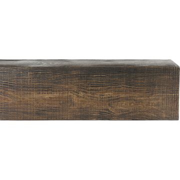 Heritage Timber Rustic Sawn Kona Brown Faux Wood Fireplace Mantelimage