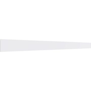 Restorers Architectural 5 1/2 Inch Flat Bottom Rail PVC Wainscot Moldingimage