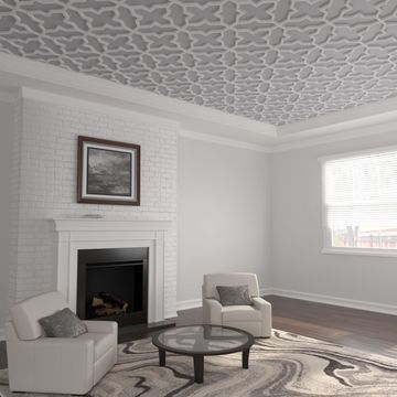Restorers Architectural Laird PVC Fretwork Ceiling Panelimage