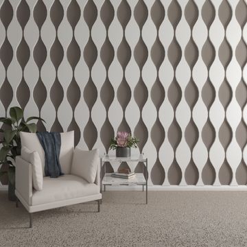 Restorers Architectural Ozark Adjustable PVC Slat Wall Panel Kitimage