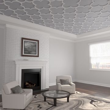 Restorers Architectural Woodall PVC Fretwork Ceiling Panelimage
