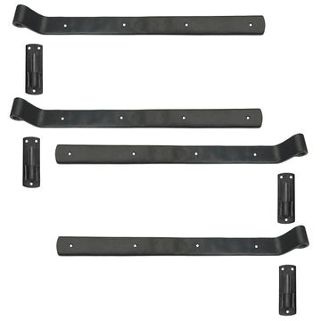 Seaside Shutter 14 Inch Brass Arch Strap With Pintleimage