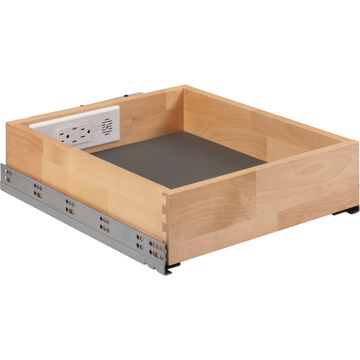 Hardware Resources Charging Drawer With In-Drawer Outlets for Bathroomimage