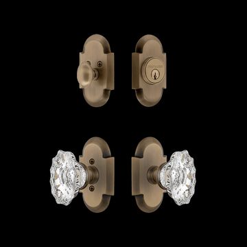 Nostalgic Warehouse Cottage Entry Set with Chateau Crystal Knobimage