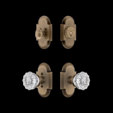 Nostalgic Warehouse Cottage Entry Set with Crystal Knobimage