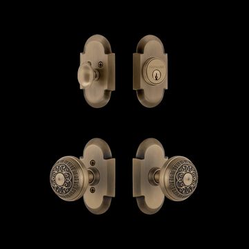 Nostalgic Warehouse Cottage Entry Set with Egg & Dart Knobimage