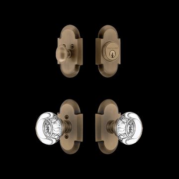 Nostalgic Warehouse Cottage Entry Set with Round Clear Crystal Knobimage