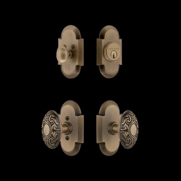 Nostalgic Warehouse Cottage Entry Set with Victorian Knobimage