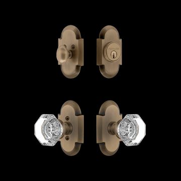 Nostalgic Warehouse Cottage Entry Set with Waldorf Crystal Knobimage