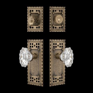 Nostalgic Warehouse Craftsman Entry Set with Chateau Crystal Knobimage