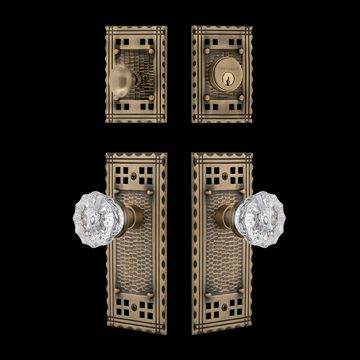 Nostalgic Warehouse Craftsman Entry Set with Crystal Knobimage