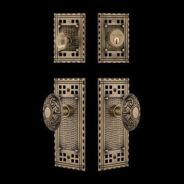 Nostalgic Warehouse Craftsman Entry Set with Victorian Knobimage