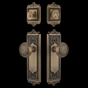 Nostalgic Warehouse Egg & Dart Entry Set with Craftsman Knobimage