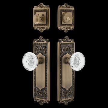 Nostalgic Warehouse Egg & Dart Entry Set with Crystal Meadows Knobimage