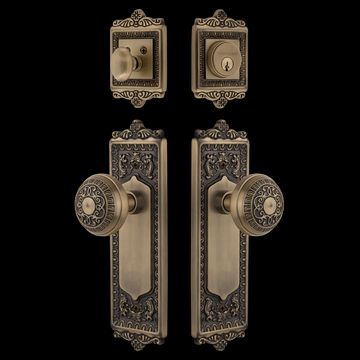 Nostalgic Warehouse Egg & Dart Entry Set with Egg & Dart Knobimage