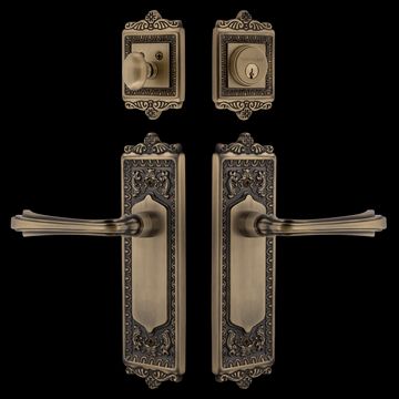 Nostalgic Warehouse Egg & Dart Entry Set with Fleur Leverimage